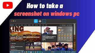 How To Take a Screenshot On PCLaptopComputer Any Windows [upl. by Kreindler]