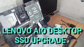 Lenovo ideacentre AIO 310 20IAP hard disk replace SSD upgrade [upl. by Lede]