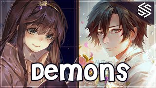 Nightcore  Demons Switching Vocals  Lyrics [upl. by Assirok]