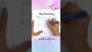 Interactive Box Breathing Technique For Kids  Trace Along Mindfulness For Kids  Square Breathing [upl. by Llerot]