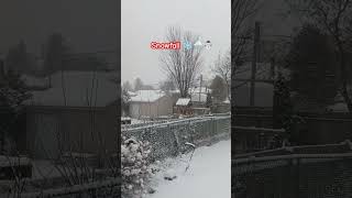 The heaviest snow in 2024 Sudbury Canada 🥶 winter [upl. by Rosemare]