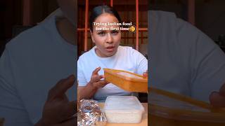 Trying Indian Food For The First Time 🇮🇳 mukbang food indianfood foodie [upl. by Anelegna]