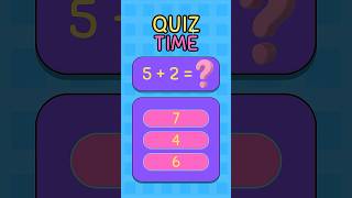 Fun Addition Math Quiz for Kids  Exciting SingleDigit Challenge [upl. by Nilloc260]