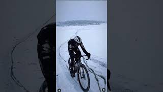 Cyclocross in the snow Jannik Steimle Q365  WolfPackquot cyclocross cycling cyclingfans cross [upl. by Lindo]