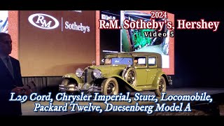 2024 RM Sothebys Hershey Video 5 [upl. by Anerroc]