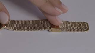 Comment ajuster votre bracelet de montre métal mesh mailles milanaises [upl. by Lletnahs]