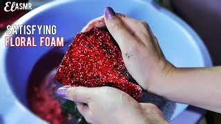 SATISFYING CRUSHING SOAKED FLORAL FOAM ASMR😍 [upl. by Ellehcer]