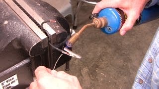 Soldering wires with gas [upl. by Ranchod]