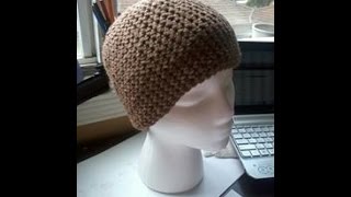 Tutorial How to crochet a basic single crochet beanie [upl. by Ahsiemaj]