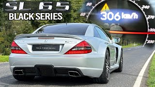 MERCEDES SL65 AMG BLACK SERIES V12 BiTurbo 306kmh Autobahn POV amp SOUND [upl. by Ad]