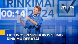 LR Seimo rinkimų debatai  20241008 [upl. by Letnuahs]