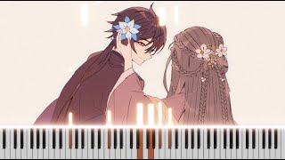 「Lovers Oath」FULL Genshin Impact OST SYNTHESIA Piano Cover  Sheets [upl. by Nosle]