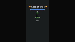 Learn basic negations in Spanish with a quiz [upl. by Crim]