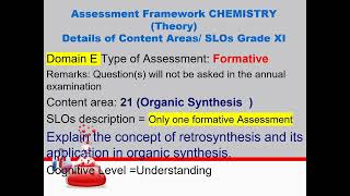 Formative amp Summative Assessment CHEMISTRY GRADE XI 2024 Domain E F [upl. by Kcinom969]