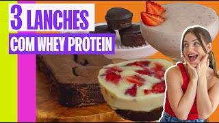 3 RECEITAS COM WHEY PROTEIN  RÁPIDAS E FÁCEIS [upl. by Changaris]