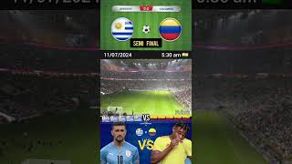 🇺🇾 Uruguay vs 🇨🇴 Colombia Semi Final2 🏆 Copa America 2024 copaamerica [upl. by Hakkeber834]