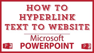 How To Hyperlink Text To A Webpage In Microsoft PowerPoint  365  2024 [upl. by Thetis]