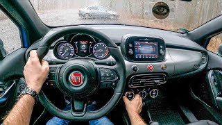 Fiat 500X Sport  13 FIREFLY 150HP  POV Test Drive 654 Joe Black [upl. by Adiene]