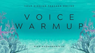 8 minute vocal warm up for mezzosoprano voices [upl. by Ahsitra]