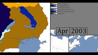 The Ugandan Civil War and Spillover  Every Month 1980Present [upl. by Per]