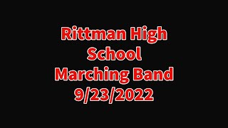 Rittman High School Marching Band 9232022 [upl. by Aniweta]