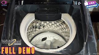 Whirlpool 75kg fully automatic washing machine demo [upl. by Sairacaz736]