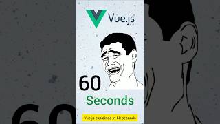 Vuejs in 60 seconds  6100 shorts [upl. by Orabla]