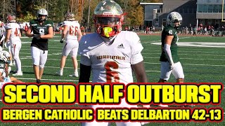 Bergen Catholic 42 Delbarton 13  Week 7 Highlights  Crusaders Explode in Second Half [upl. by Tisdale366]