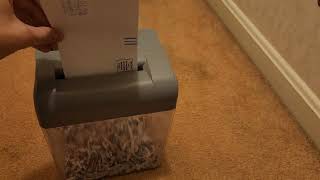 Fellowes Shredmate 4 sheet shredder quick test [upl. by Indihar]