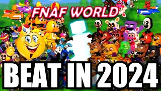 I BEAT FNaF World Hard Mode in 2024 [upl. by Etnaled]