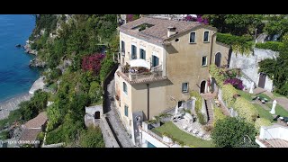 Palazzo Suriano Heritage Hotel in Vietri sul mare Amalfi Coast  Italy  4K Drone footage [upl. by Tewell]