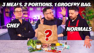 Chef vs Normals GROCERY SHOP CHALLENGE  Sorted Food [upl. by Kamillah]