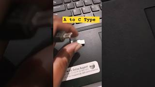 A to C Type Power Connector Laptop  Normal to C type Charger Makingmacniteshkeyboardtricks2024 [upl. by Maziar563]