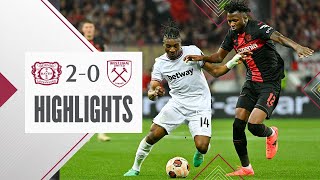 Bayer 04 Leverkusen 20 West Ham  UEFA Europa League Highlights [upl. by Auqcinahs589]