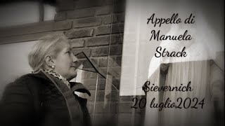 Appello della veggente Manuela Strack  Sievernick 20 luglio 2024 [upl. by Ahsiad]