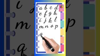 abcd cursive letter  how to write in cursive handwriting learn to write small abc [upl. by Vtarj]