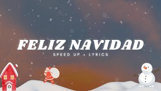 José Feliciano  Feliz Navidad  SPEED UP  LYRICS [upl. by Box]