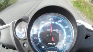 Honda NSC 50 R Acceleration and Top Speed [upl. by Lauter]