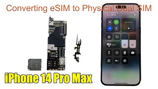 iPhone 14 Pro Max  Converting eSIM to Physical Dual SIM huaqiangbei esim iphone14promax [upl. by Dutch614]