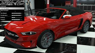 GTA 5  DLC Vehicle Customization  Vapid Dominator GT Ford Mustang GT Convertible [upl. by Schoenburg]