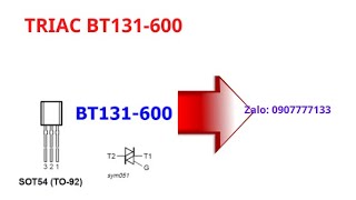 Triac BT131600 [upl. by Haelem]