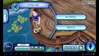 The Sims 3 game play on Android Micromax Funbook Infinity how to fishing [upl. by Hyo102]