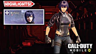 New Motoko  Best Battle Pass Skin  Cod Mobile  HIGHLIGHTS [upl. by Munroe9]