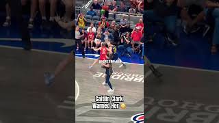 Caitlin Clark warned her defender 😳caitlinclark basketball wnba [upl. by Lotson]