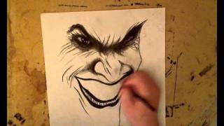 Arkham Asylum Joker Drawing [upl. by Eillak119]