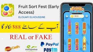 Fruit Sort Fest App withdrawal  Fruit Sort Fest App Real or Fake  Fruit Sort Fest App full Review [upl. by Edik444]