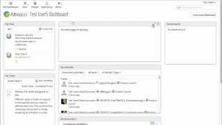 Alfresco Community Edition 42 HowTo Configure Dashboards [upl. by Aivatnwahs]