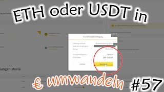 57 Binance ETH in Euro umwandeln amp SEPA Überweisung  Chia USDT von Okex auf Binance transferieren [upl. by Araed]