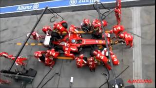 formule 1 changement de pneu chez ferrari F1 [upl. by Aisha844]