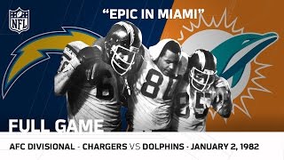 Epic In MiamiKellen Winslow Game Chargers vs Dolphins 1981 Divisional Playoffs  NFL Full Game [upl. by Felike680]